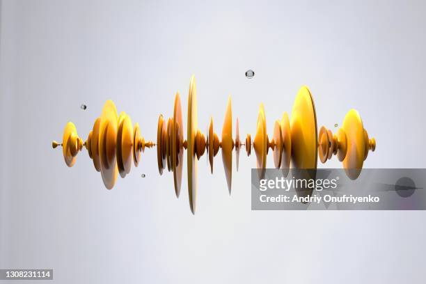 abstract three dimensional waveform - voice stock pictures, royalty-free photos & images