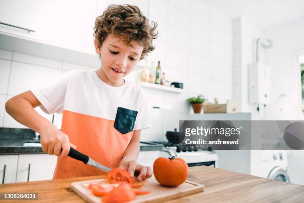 Baby Playing with a Dangerous Knife Stock Image - Image of unsafe