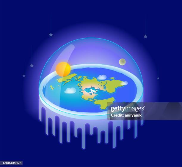 illustrazioni stock, clip art, cartoni animati e icone di tendenza di terra piatta - planisfero antico