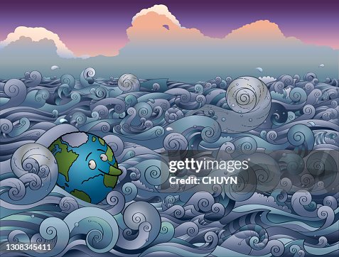 Earth Floating Animation Floating Planet Earth High-Res Vector Graphic - Getty Images