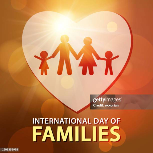 family love - orange background spotlight stock illustrations