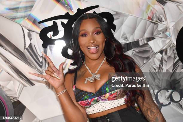 Rapper Richie Re attends Trina's 21st Anniversary of the "Baddest Chick" Celebration at TW Events Luxury Venue on March 21, 2021 in Tucker, Georgia.