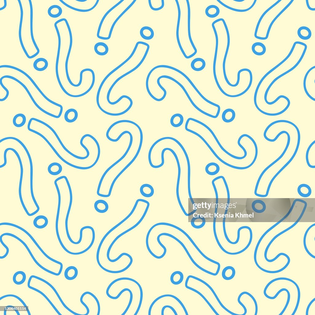 Vector Questions Pattern High-Res Vector Graphic - Getty Images