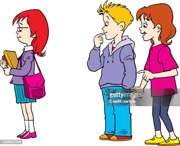 81 Kids Bullying Cartoon High Res Illustrations - Getty Images