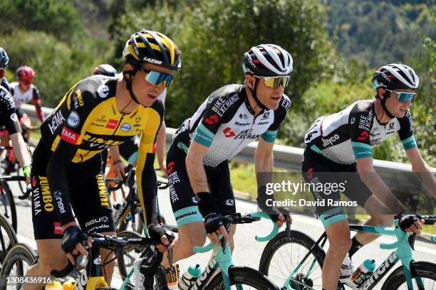 Brent Bookwalter of United States and Team BikeExchange & Lucas Hamilton of Australia and Team BikeExchange during the 100th Volta Ciclista a...