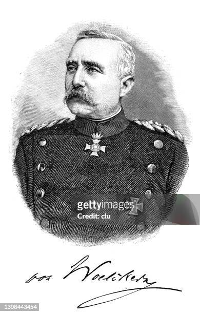 wilhelm von wölckern, württemberg general of the infantry - württemberg stock illustrations