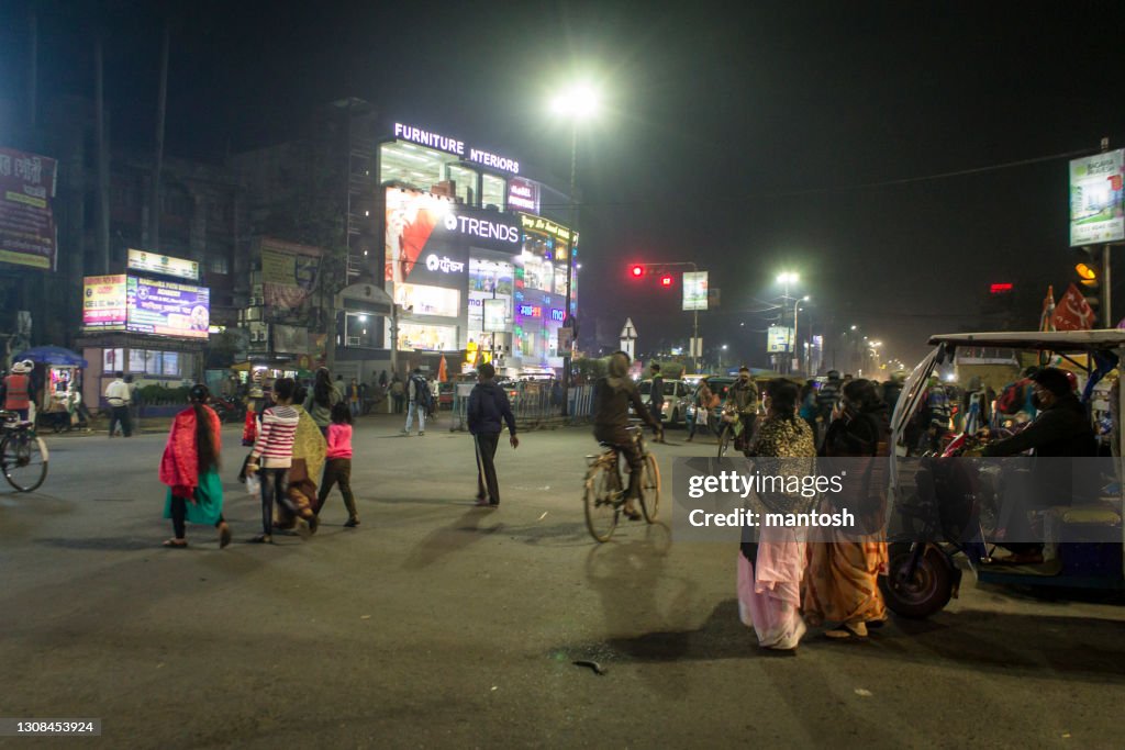 Crowded Market of Kolkata