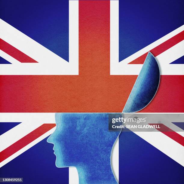 british open head illustration - brexit illustration stock pictures, royalty-free photos & images