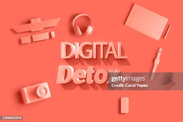 digital detox concept - freedom to the camera stock pictures, royalty-free photos & images