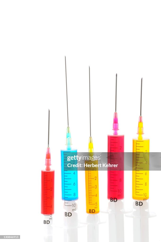 Color Coding Injection Syringes Injections Mixed Colors High-Res Stock Photo - Getty Images
