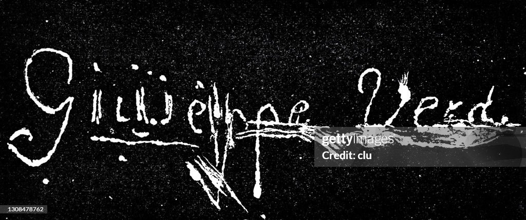 Giuseppe Verdi signature