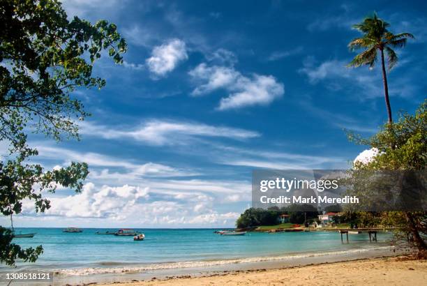 buccoo bay in tobago - bay of water stock pictures, royalty-free photos & images