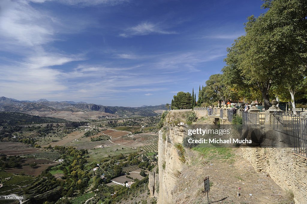 View over the surrounding area, Ronda, Andalucia, Spain, Europe