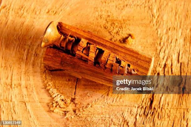 Screw In Wood High-Res Stock Photo
