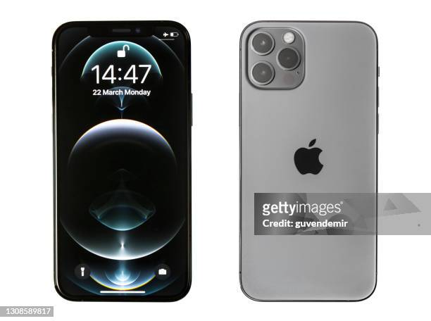 iphone 12プロマックスグラフィット - iphone 12 ストックフォトと画像