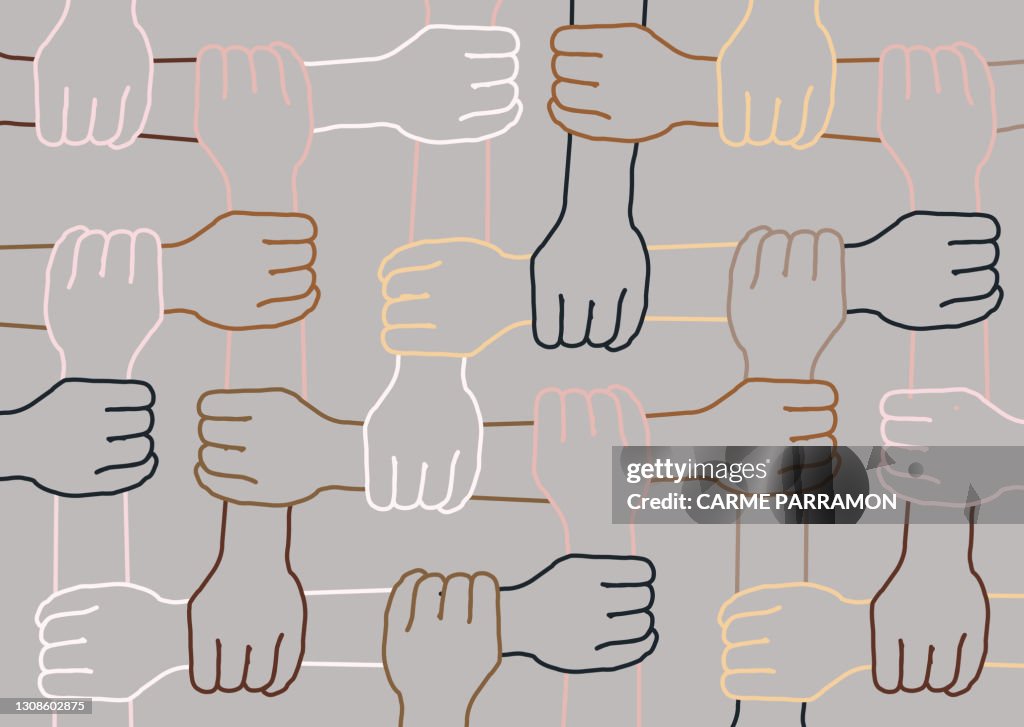 Multi ethnic world. Skin colors