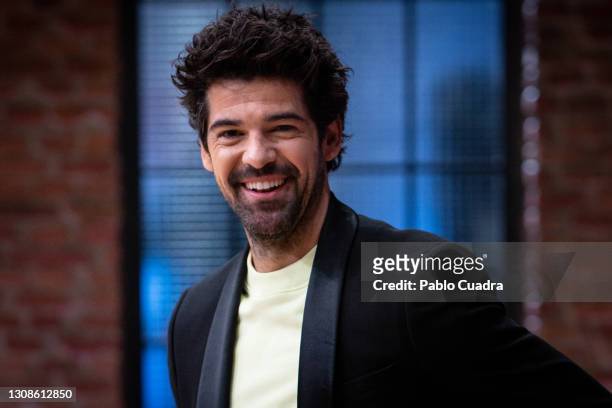 Actor Miguel Ángel Munoz attends The Dancer photocall on March 23, 2021 in Madrid, Spain.