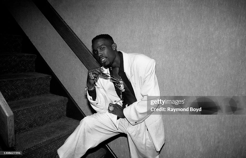 Rapper Father MC poses for photos backstage at the Holiday Star... News ...