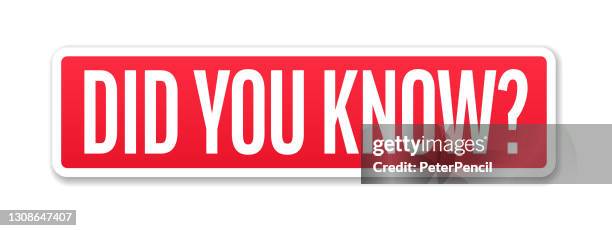 did you know - banner, label, paper, button template vector stock illustration - rectangle button stock illustrations