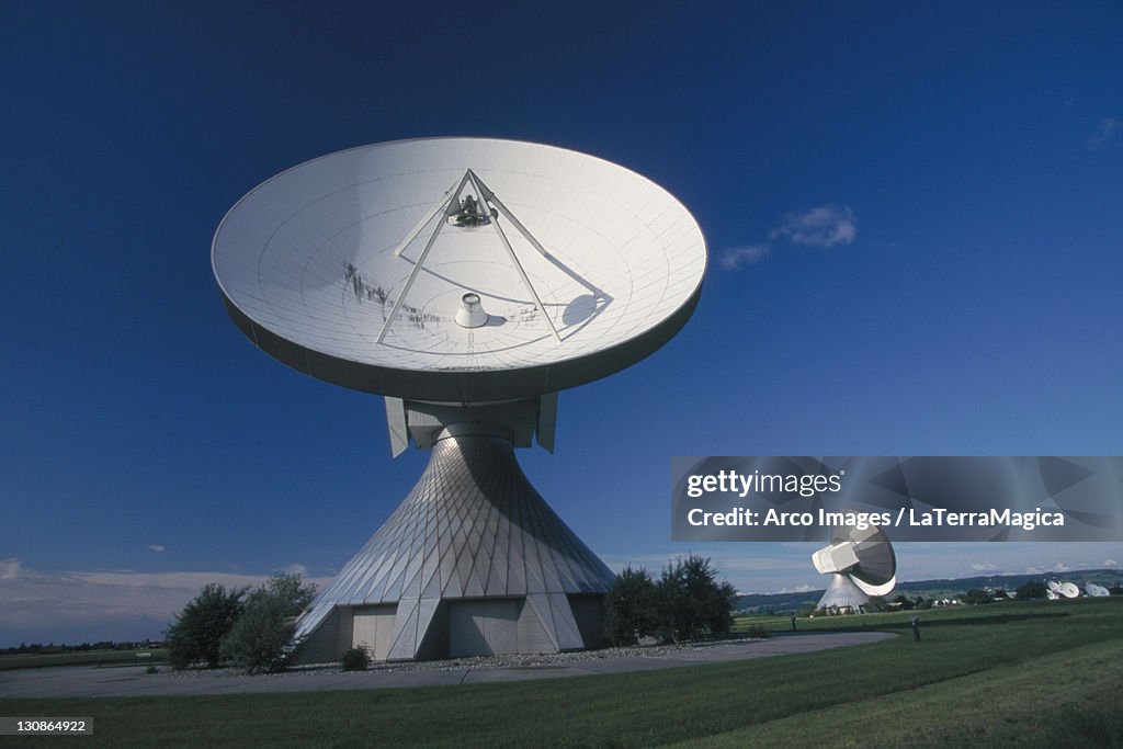 Parabol antenna, Raisting near Munich, Bavaria, Germany