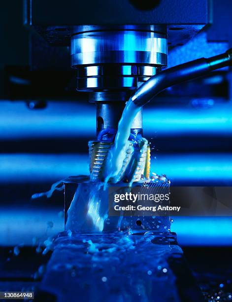 Machine Shop Blue Color 217 Milling Machine Blue Stock Photos, High-Res Pictures, and Images ...