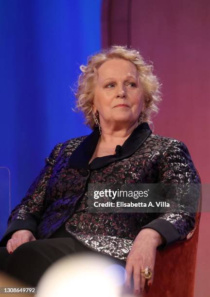 Katia Ricciarelli attends the Maurizio Costanzo Show on March 23, 2021 in Rome, Italy.