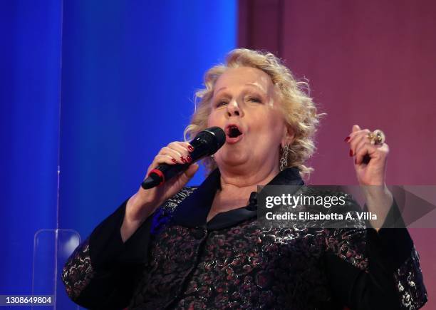 Katia Ricciarelli attends the Maurizio Costanzo Show on March 23, 2021 in Rome, Italy.