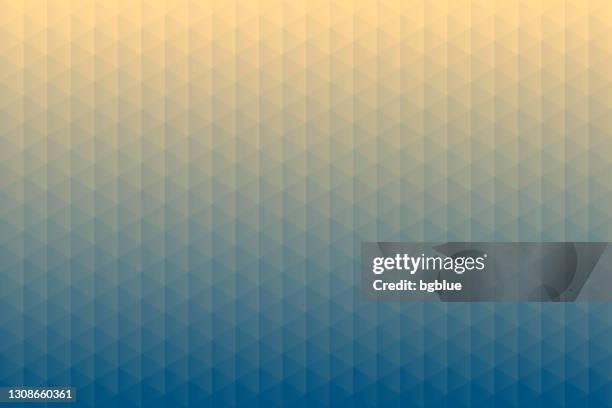 abstract geometric background - mosaic with triangle patterns - blue gradient - gray background stock illustrations