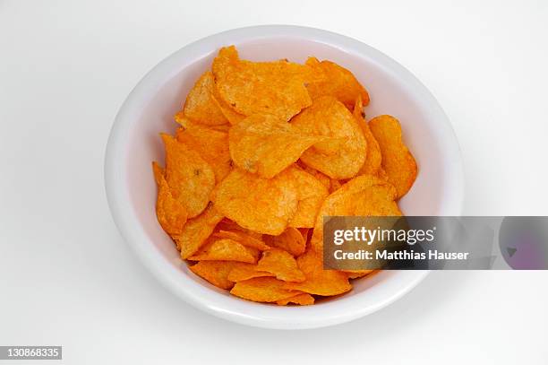 potato chips - paprika stock pictures, royalty-free photos & images