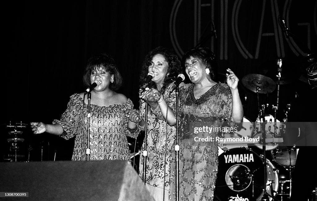 Singing group The Emotions performs at the Regal Theater in Chicago ...