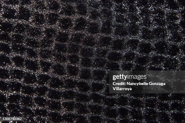 black and silver-coloured synthetic fur fabric - acrylic fiber stock pictures, royalty-free photos & images