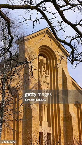 belgium / ardennes: orval abbey - ardennes stock pictures, royalty-free photos & images