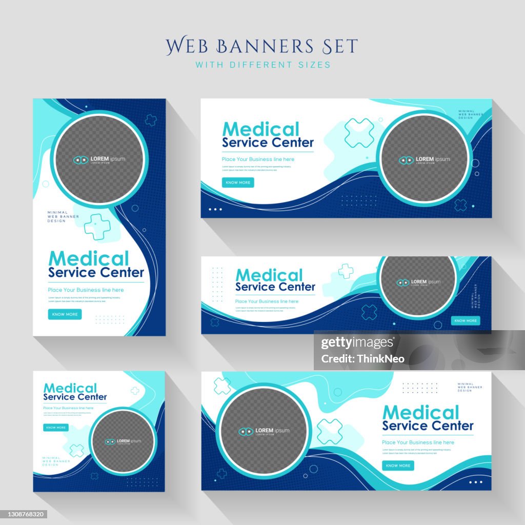 Medische sociale media Covers en post Design sjabloon set