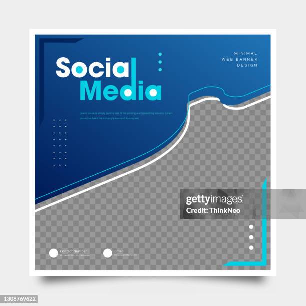 social media poster template design. advertisement web banner post template design - social media template stock illustrations