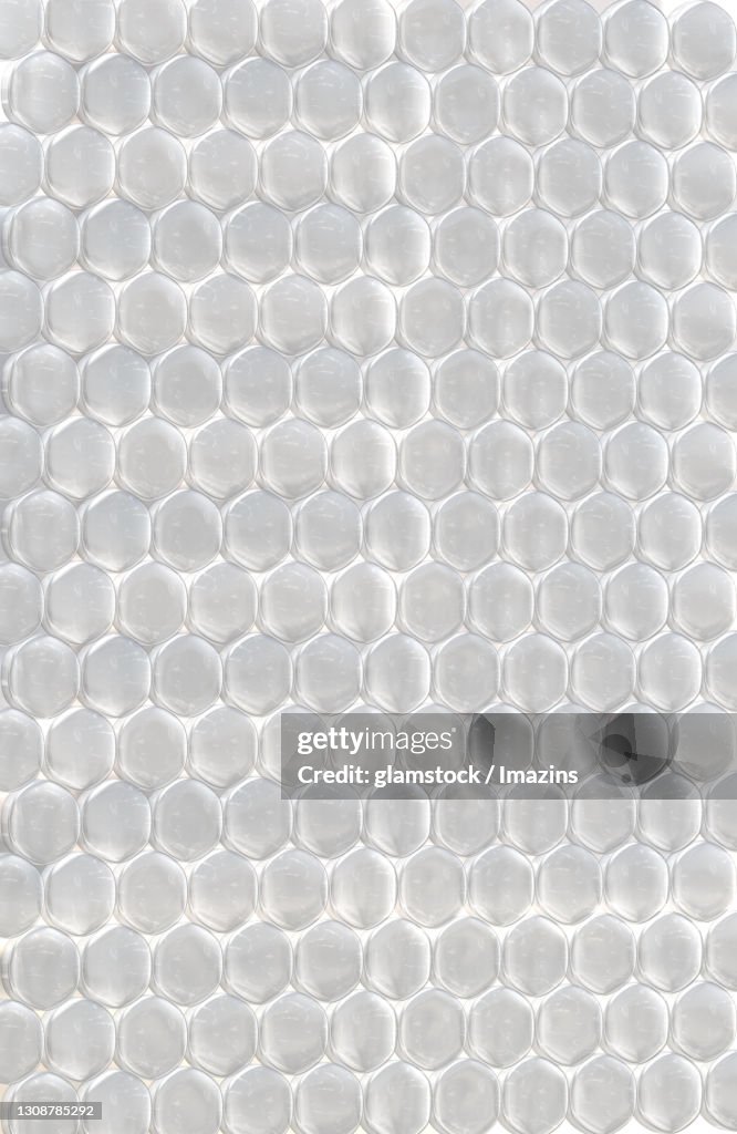 Hexagon, Pattern, Transparent, Air Cap, Glass, 3D