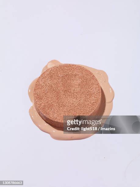 cosmetic, texture - powder puff stock pictures, royalty-free photos & images
