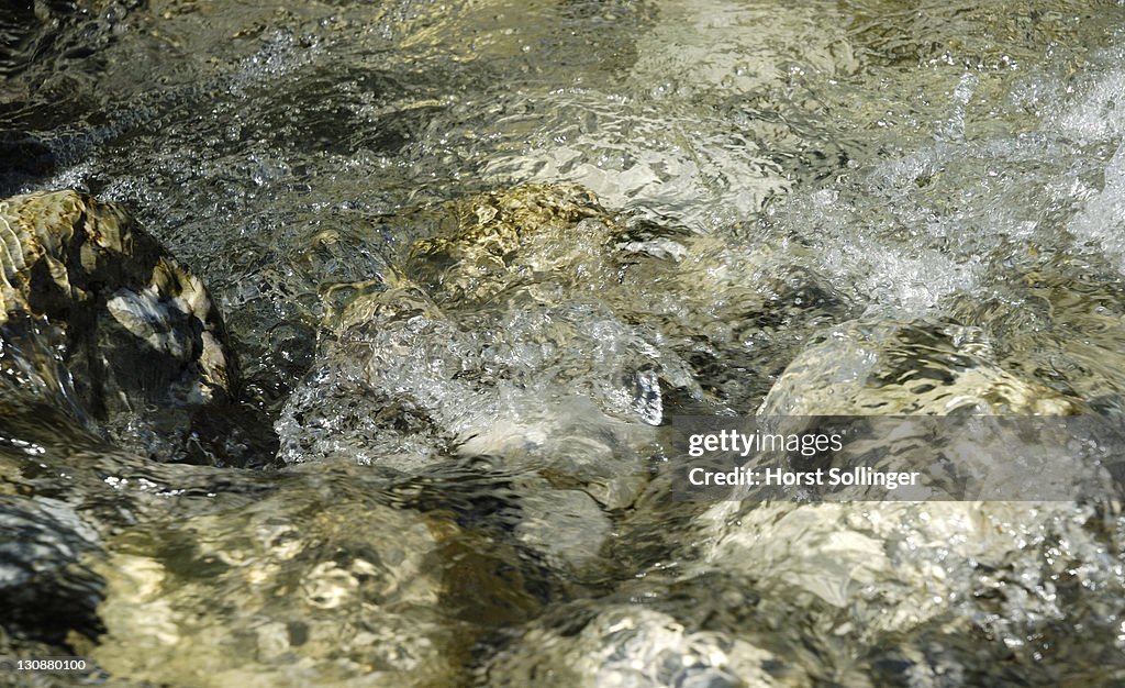 Limestone In Rivers Mountaineous River Containg Crystal Clear Water Flows Over Limestone ...