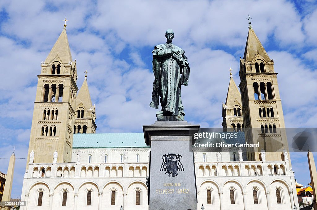 The Cathedral on Cathedral Square, historic town centre of Pécs, European Capital of Culture 2010, Hungary, southern Hungary, Europe