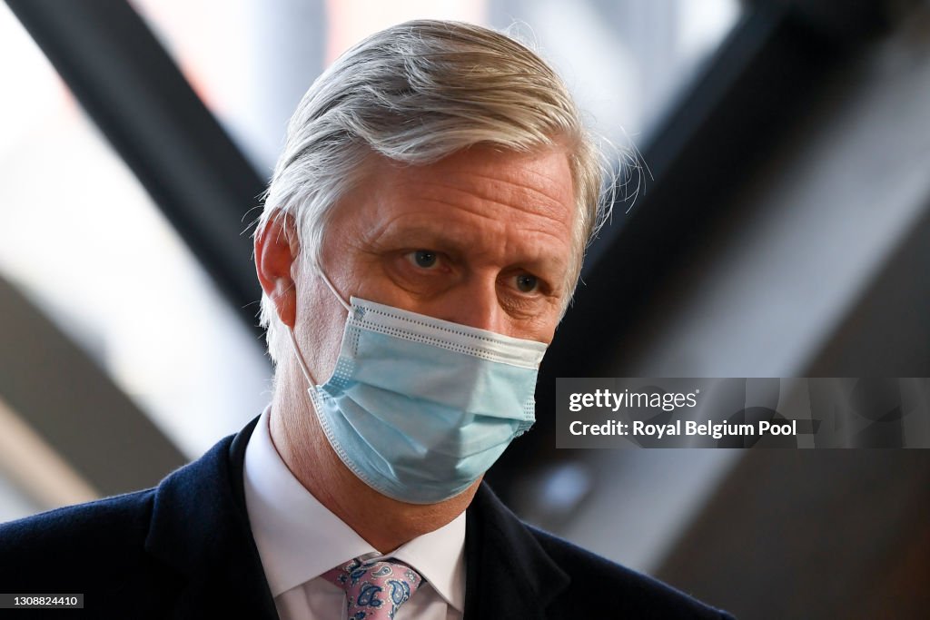 King Philippe Of Belgium Visits Train-Station Ottignies In Ottignies