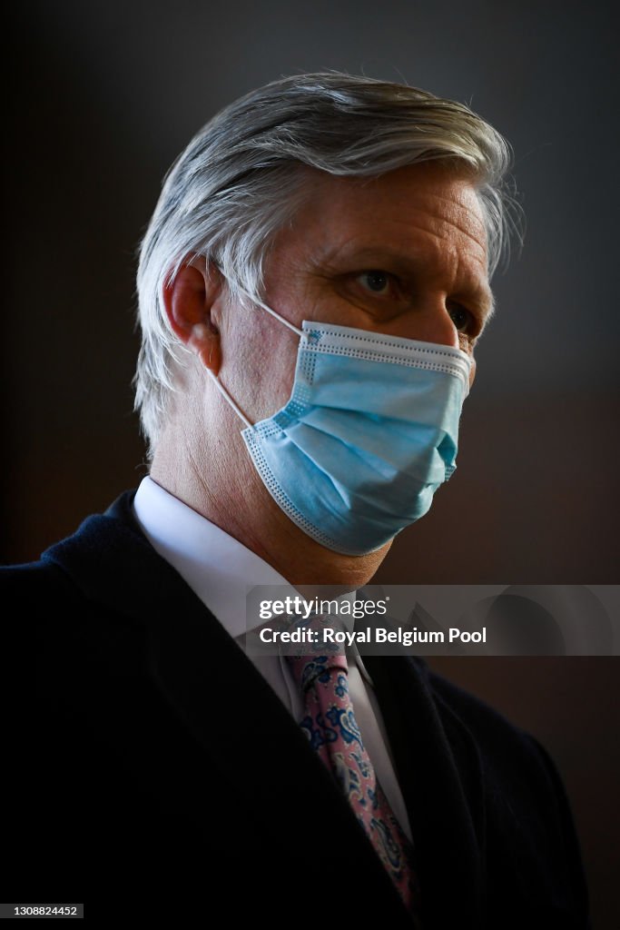 King Philippe Of Belgium Visits Train-Station Ottignies In Ottignies