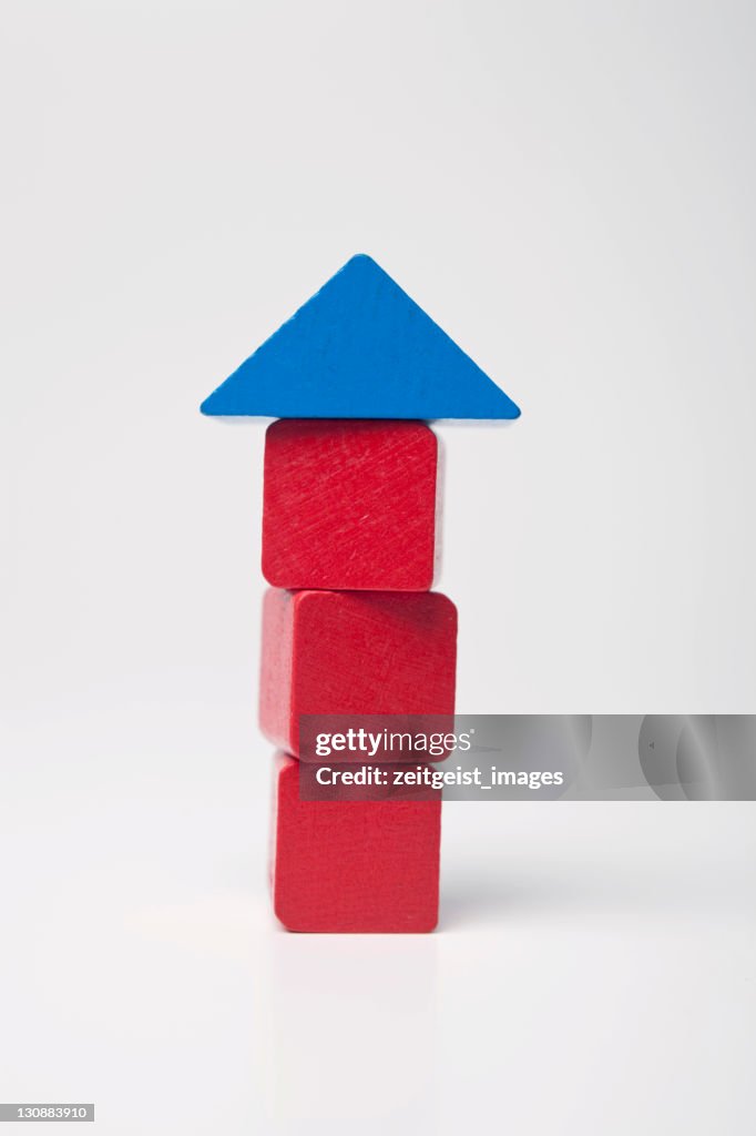 Red house, made of building bricks