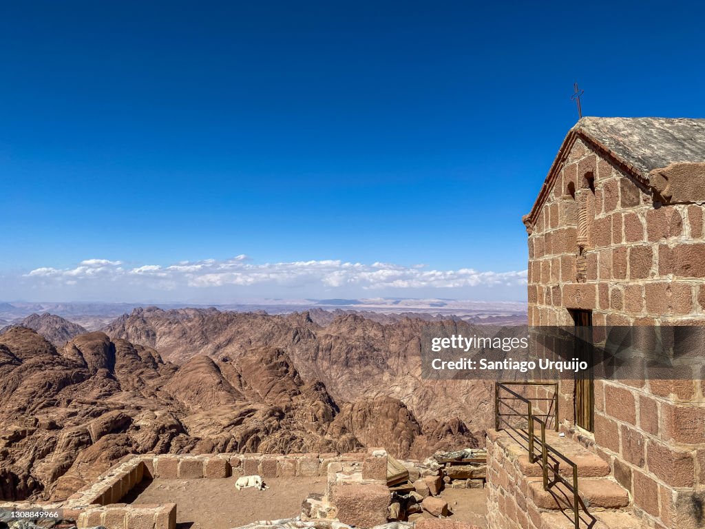 Church of God at the top of Mount Sinai