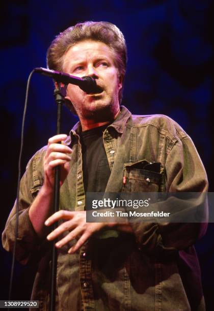 Don Henley performs during Healing the Sacred Hoop benefit at Shoreline Amphitheatre on October 11, 1992 in Mountain View, California.