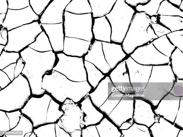 cracked grunge texture - cracked stock illustrations