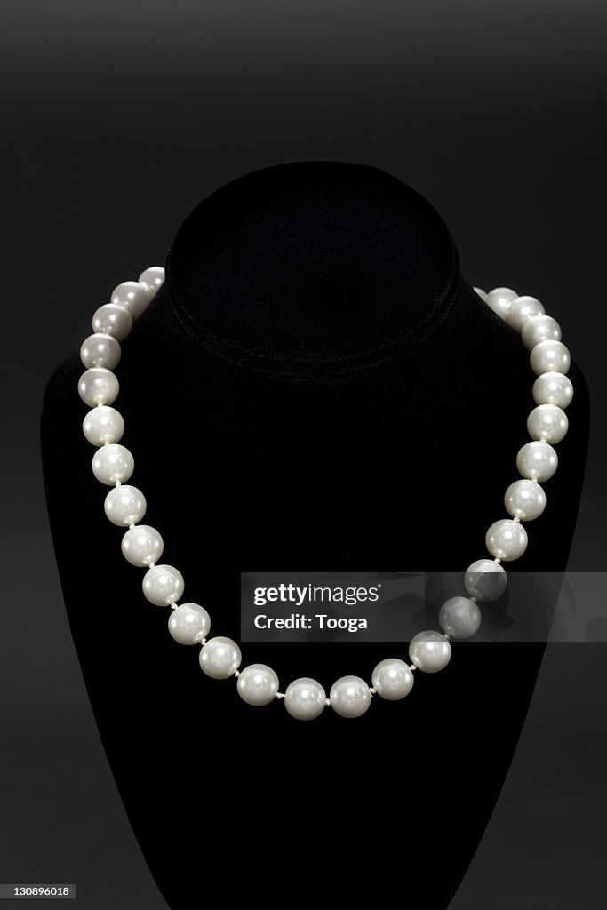 String of pearls on display