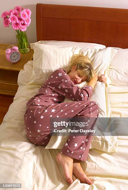girl and pillow with sex addiction - woman pillow stock pictures, royalty-free photos & images
