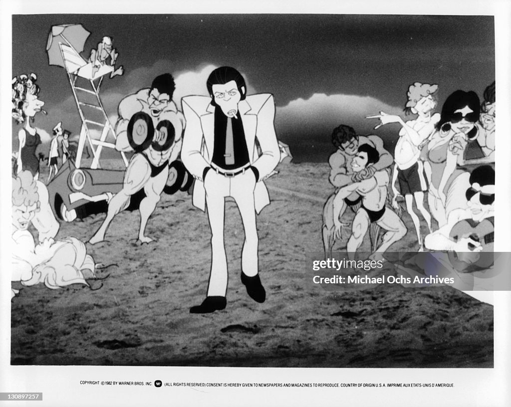 Lookin Animated characters in a scene from the film 'Hey Good Lookin'', 1982 ...