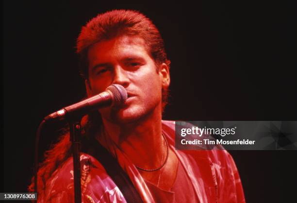 Billy Ray Cyrus performs at Shoreline Amphitheatre on October 14, 1993 in Mountain View, California.