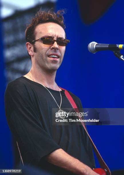 Nick Seymour of Crowded House performs during the WOMAD festival at the Polo Fields in Golden Gate Park on September 19, 1993 in San Francisco,...