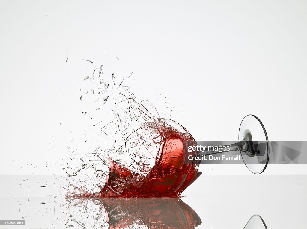 Wine Glass Breaking